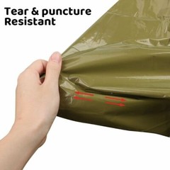 1/2/4pcs Emergency Survival Rain Poncho Reusable Mylar Thermal Blanket Poncho