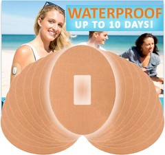Fixic Patches for G4 G5 Waterproof Adhesive, Oval, Pre Cut Best Fixation Tan 20