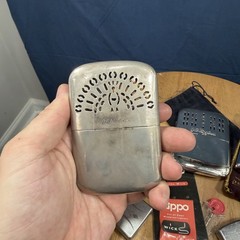 Vintage Lot of Metal Hand Warmers & Lighters, Zippo Peacock Jon-E Jc Higgins