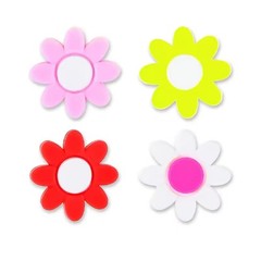 8Pcs Silicone Tennis String Dampener Heart Flower Tennis Racket Damper Enduring