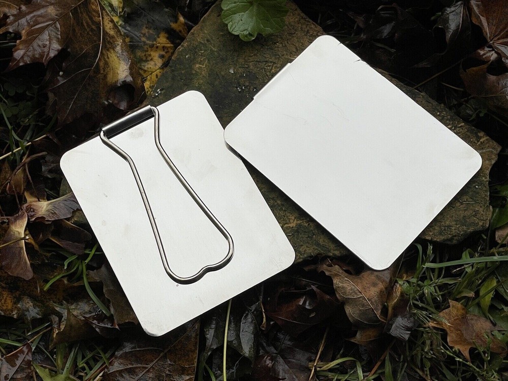 Signal Mirror Vintage Camping Stainless Steel Emergency Bushcraft Gear Shaving