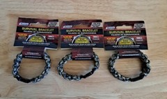 Lot Of 3 Secure Line NPCB550CS Survival Bracelet, Small Camo. #D27