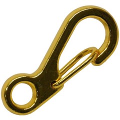 Gold Single Hole Paracord Clips – Durable, Spring-Loaded, and Pack-Ready