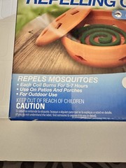 NEW Mosquito Repelling Terra Cotta Burning Dish W/ 4 Starters Citronella Scent