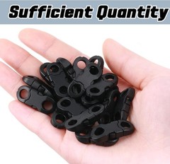 25Pcs 6mm Mini Plastic Side Release Buckles for Paracord & DIY Crafts