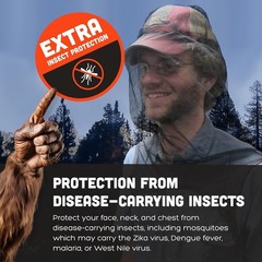 Ben’s UltraNet Ultra‑Fine Mosquito & No‑See‑Um Head Net – FREE Shipping