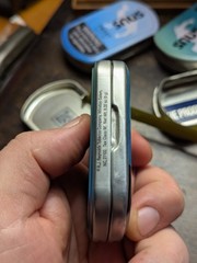 EMPTY Camel Mint Snus Tin Set (2) w/ Phrases 3″ Crafts/Survival/Fishing Storage
