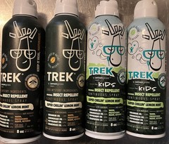 4 Pk Trek Mosquito Spray Lemongrass Farms Plant-based 100% Natural Kids & Adults