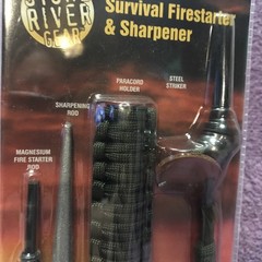 Stone River Gear Fire starter And Sharpener – Easy – Carry Clips – Outdoors Tool