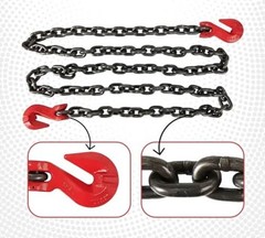 G80 Black Transport Binder Chain with Clevis Grab 1/2 Inch x 10 FT 1 – Pack