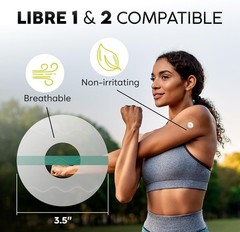 Freestyle Libre 2 Waterproof Sensor Covers 45 Transparent Protectors