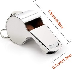 Super Loud Stainless Steel Whistle with Lanyard – Perfect for Coaches & Referees