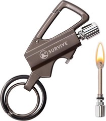 Lightweight Permanent Match Keychain Lighter & Bottle Opener – Ideal for Camping