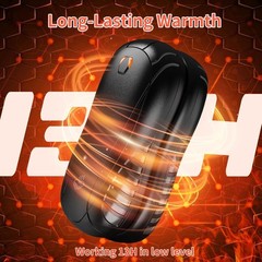 2 Pack Rechargeable Hand Warmers USB Electric Hand Warmer 3 Heat Setting Outdoor