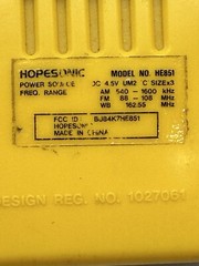 Hopesonic HE851 Flashlight AM/FM Radio Weather Band And Siren Tested+