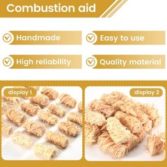 Natural Firelighters for Wood Burners, Fire , Firelighter for Stove7444