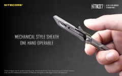 Nitecore NTK07 Titanium Knife – EDC Everyday Carry Knife with Replaceable Blade