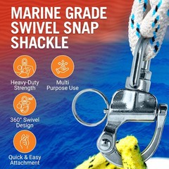 Stainless Steel Quick Release Marine Grade Snap Shackles 2.75″ 2-Pack 316