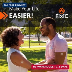 Fixic Libre 3 Sensor Covers – 25 Pack Small Size – Perfect Freestyle Adhesive Pa