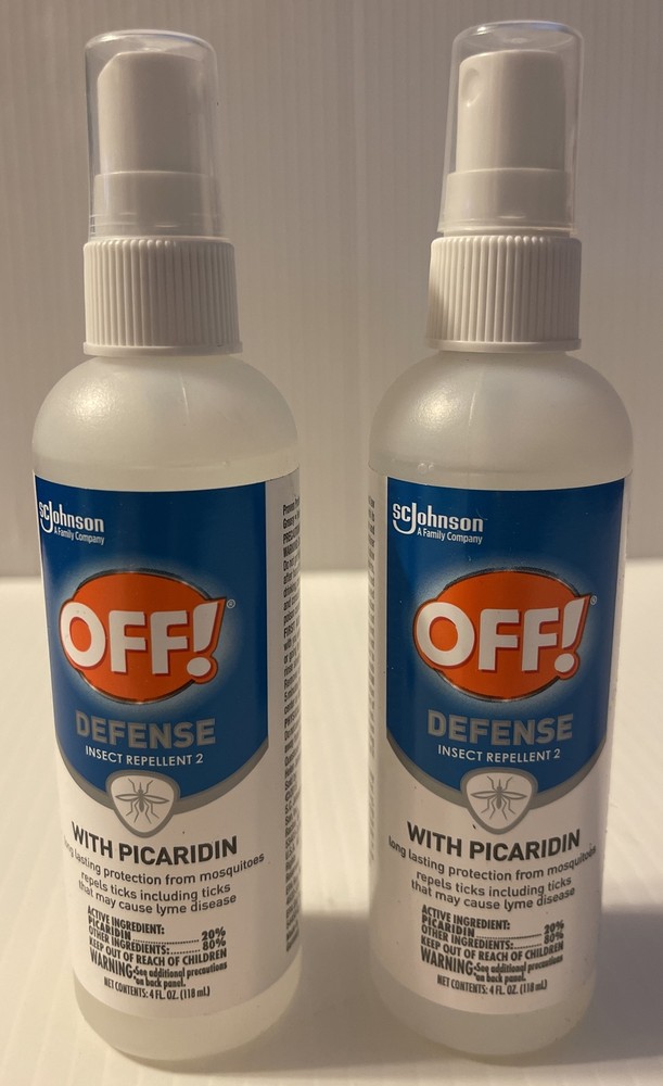 Lot Of 2- OFF! Defense Insect Repellent Spritz with Picaridin 4 Oz Each