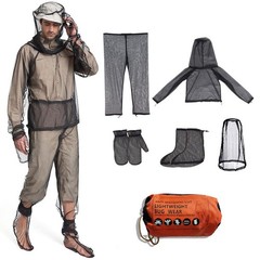 Breathable, visible, lightweight mesh clothing, mesh insect jacket and pants