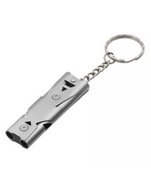 Stainless Steel 150 DB High-frequency Emergency Survival Whistle Keychain