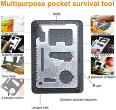 Camping Survival Kit, Stainless Steel Waterproof for Gym Outdoor