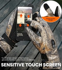 Js Lifestyle Heated Gloves For Men Women Heated Hunting Gloves Light-Off