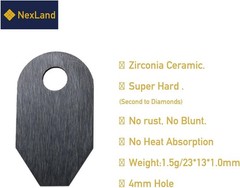 NexLand Outdoors FS1 Ceramic Ferro Rod Striker Mini Size EDC Small, FS1-Black