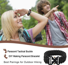 1 Inch Tactical Buckle for Paracord Bracelets, Metal Tactical Paracord Buckle Ha