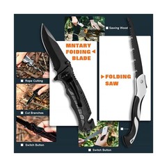 Professional Survival Gear Set – First Aid Kit and Large Camping Backpack, Ca…
