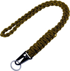Heavy Duty Braided 550 Paracord Neck Lanyard Keychain for Men Women Outdoor Surv