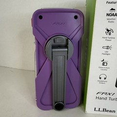LL Bean/ Eton/FRX1 Mini Emergency Radio/NOAA Weather Alert Purple
