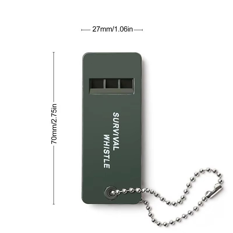 High Decibel 3-Frequency Outdoor Emergency Survival Whistle for Camping & Hiking