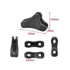 CooBigo 12Pack Ultralight Guyline Tensioners Small, Black Small(fit 1-2.5mm)