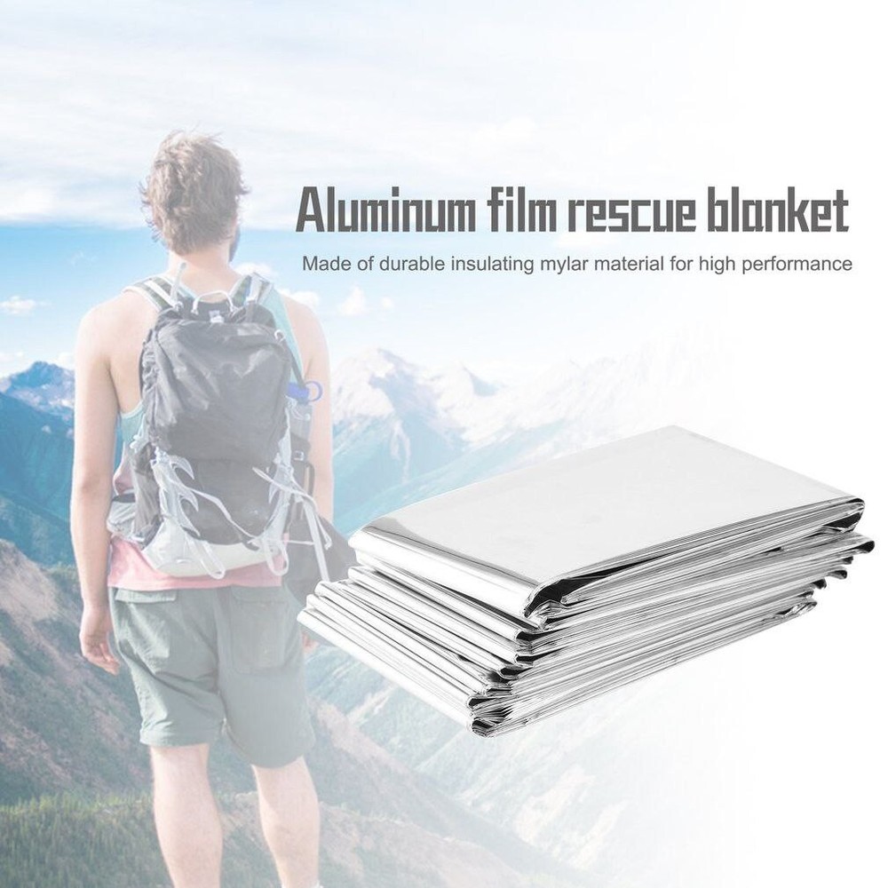 2 x 210cm*130 cm Emergency Survival Rescue Reflective Blanket