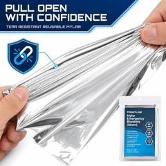 FRONTLINE Mylar Emergency Blankets 54″ x 84″ | Lightweight Thermal Survival Spac