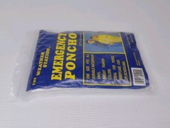 Vintage Emergency Poncho The Weather Station Clear Vinyl