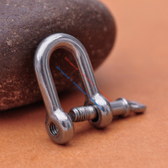 5X Solid 304 Stainless Steel U Style Shackle Buckle Clasp For Paracord Bracelet