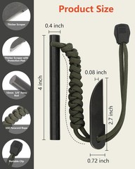 VVAAGG Ferro Rod Fire Starter 4in Flint Steel Survival Tool Free Ship