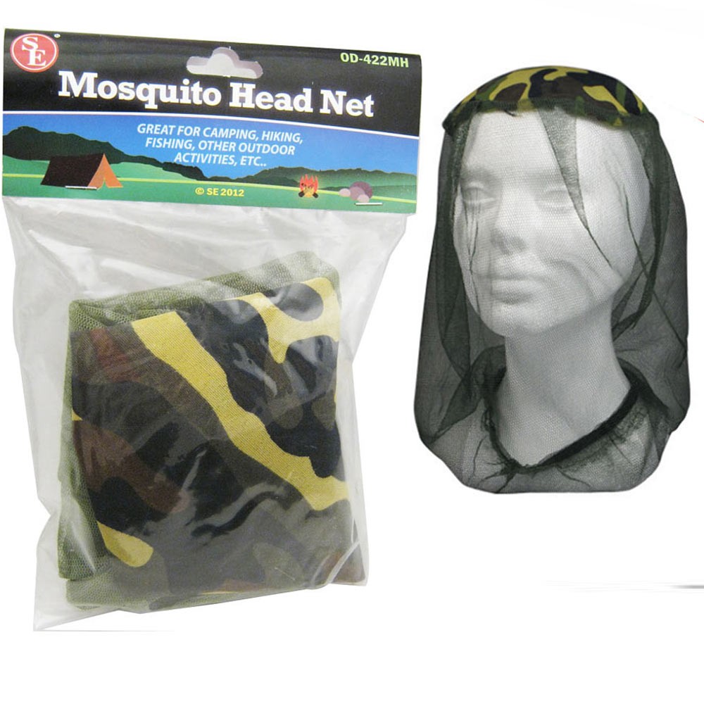 Mosquito Head Net Camping Fishing Hiking Army Mesh Hat Bug Repellent