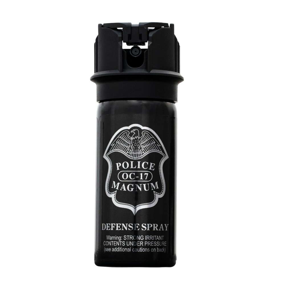 Police Magnum pepper spray 2 ounce Stream Flip Top Safety Defense Protection