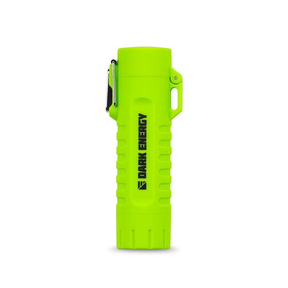 Dark Energy Dual-Arc Plasma Lighter with Mini Flashlight and Strobe, Green