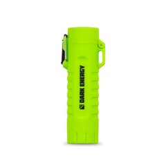 Dark Energy Dual-Arc Plasma Lighter with Mini Flashlight and Strobe, Green