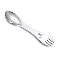 5-in-1 Camping Spork Multi-Tool Stainless Steel Fork Spoon Bottle Opener 3 Color