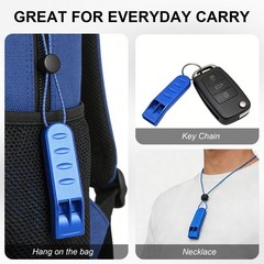 Emergency Survival Whistle, Loud 120+ dB Aluminum Alloy Metal Safety Whistle …