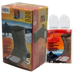 Heat Pro Adhesive Toe Warmers 5 Hours of 30 Pairs, White