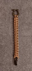 550 Paracord Bracelet, Metal Shackles, Adjustable, Handmade, 7 Feet Of Paracord
