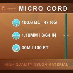 Micro Paracord, 1.18Mm X 100Ft Thin Mini Utility Braided Small Paracord for Craf