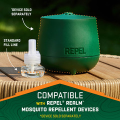REPEL Mosquito Repellent 40-Hour REFILL For Realm Zone Mosquito Device / 4 PACK